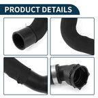 Radiator Hose Water Pipe for Audi Q7 3.0L (2020–2025) Rubber Black