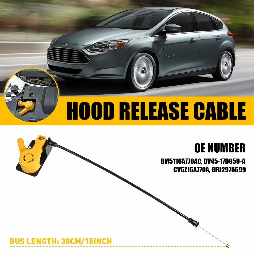 Hood Latch Release Cable for Ford Focus (2012–2018)