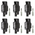 Set of 6 Ignition Coils & NGK Iridium Spark Plugs for Sierra Silverado 1500