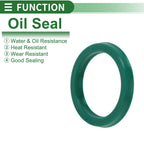 Set of 5 Oil Seal Rotary Shaft Seal 25x32x4mm High Pressure Green