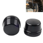 Front Axle Cap Nut Covers for Harley Touring Road King Electra Glide (2000–2007) Black