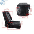 Adjustable Forklift Fold Down Seat for Universal Models (Black)