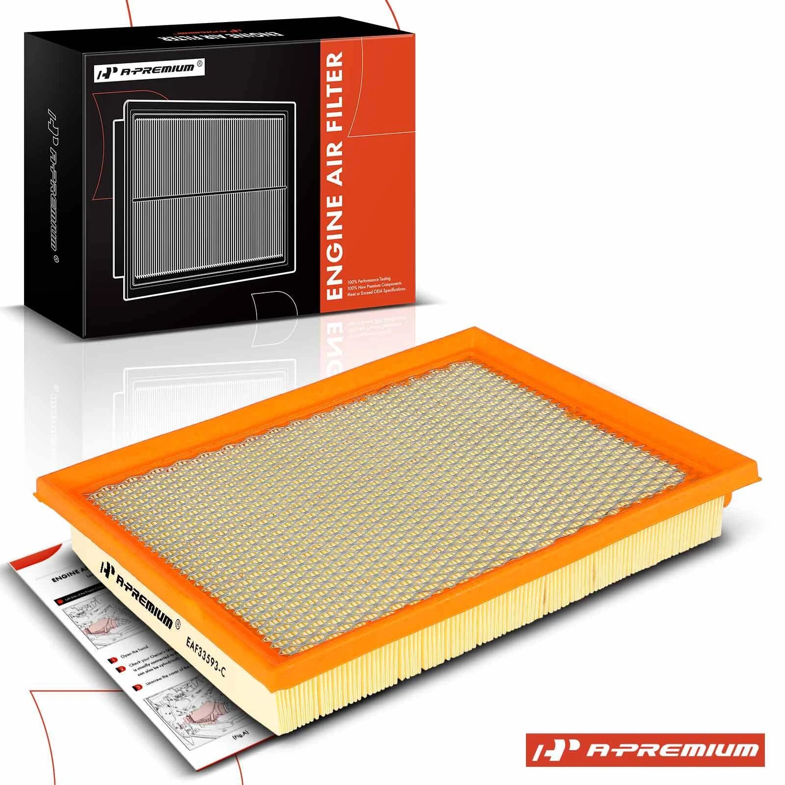 Engine Air Filter for Ford Mustang (1986–1993) Taurus (1989–1995) Lincoln