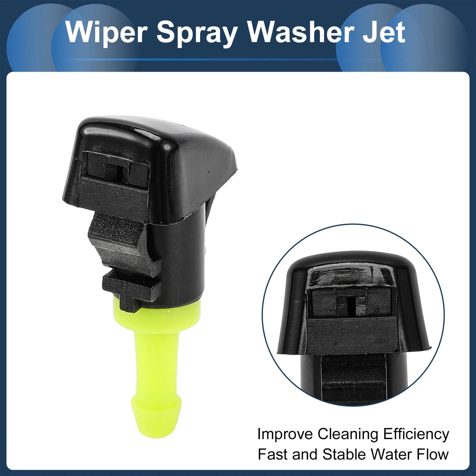 Windshield Washer Nozzle Set with Gasket for Dodge (No. 5303833AA)