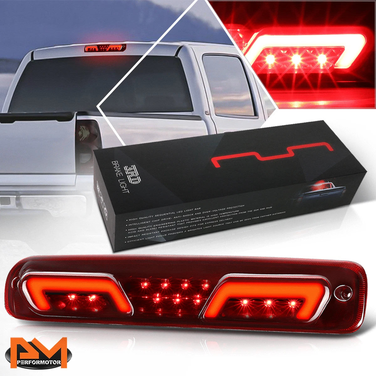 Nuvision Sequential LED 3rd Tail Brake Light for Silverado/Sierra (1999–2006)