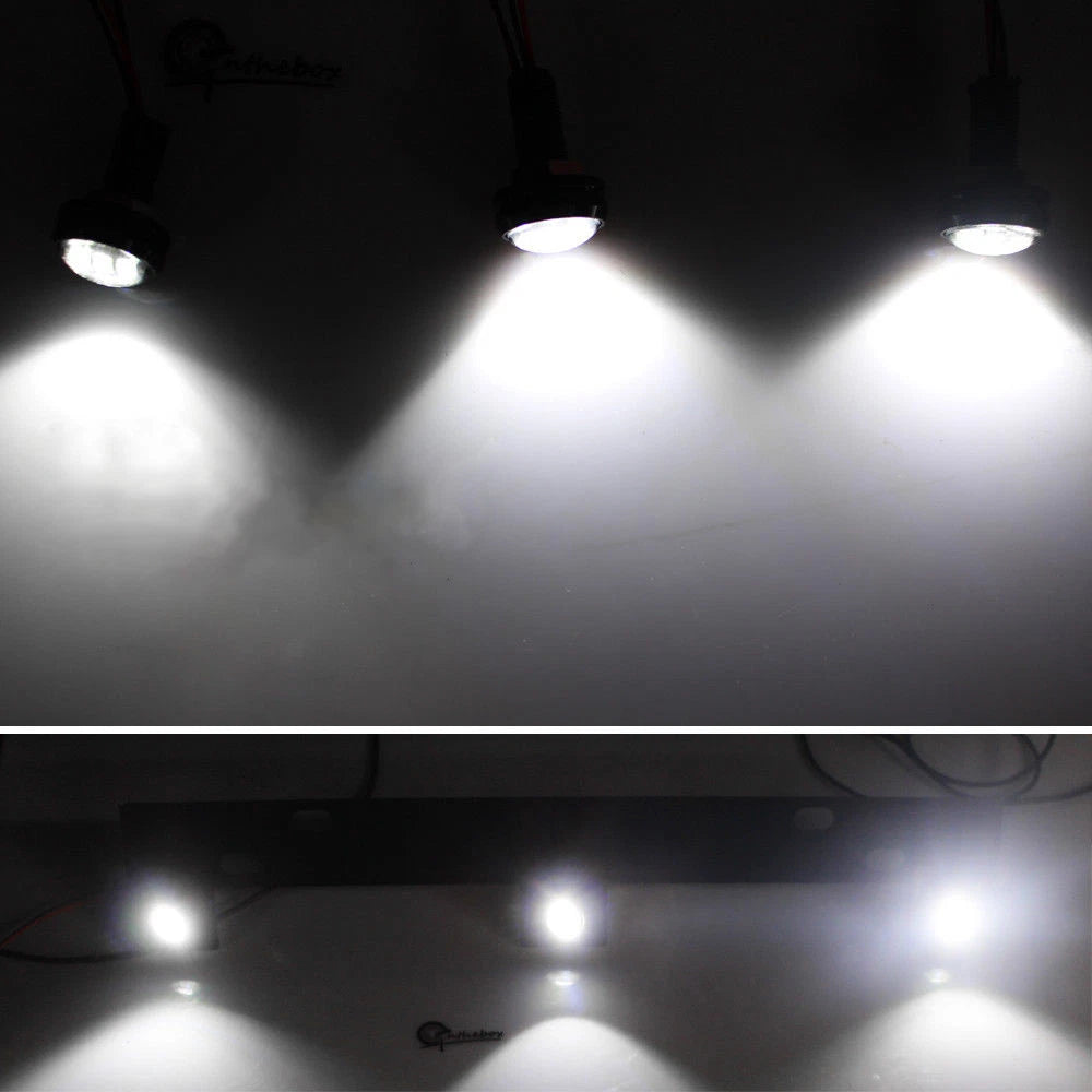 Set of 3 LED Front Grill Driving Lights for Ford F150 (2009–2017)
