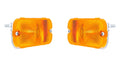 Amber Turn Signal Parking Light Assemblies Left Right for Ford Bronco (1966–1968)