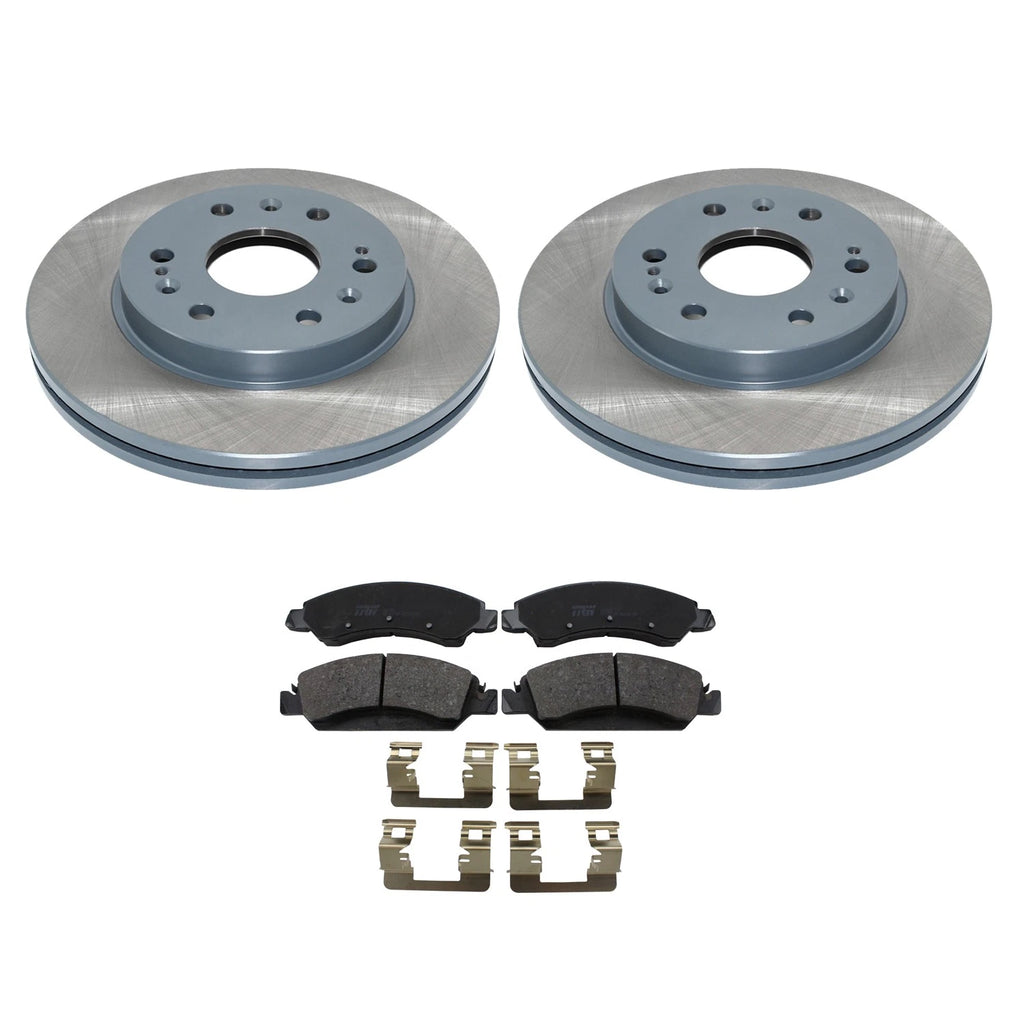 DuraGo Front Rotors & TRW Pro Metallic Brake Pads Kit for Chevy Tahoe GMC Yukon (V8)