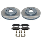 DuraGo Front Rotors & TRW Pro Metallic Brake Pads Kit for Chevy Tahoe GMC Yukon (V8)