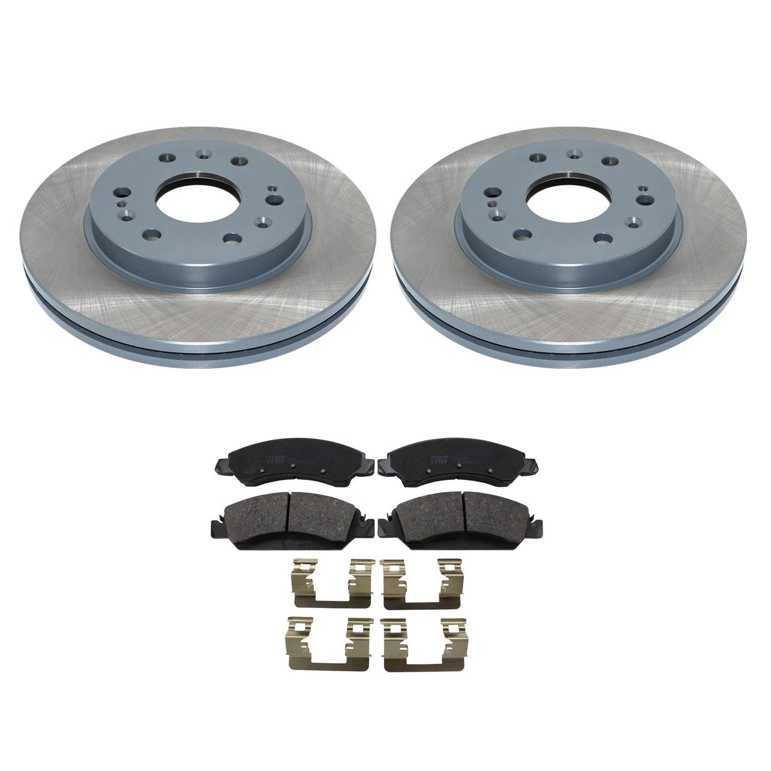 DuraGo Front Rotors & TRW Pro Metallic Brake Pads Kit for Chevy Tahoe GMC Yukon (V8)