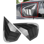 Carbon Fiber Look Rear Window Louver Trim for BMW X6 E71 E72 (2008–2014)