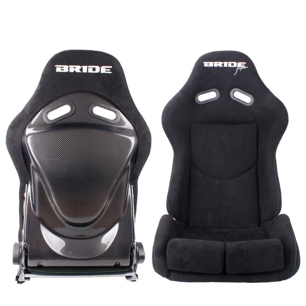 Bride Large Size Low Max Racing Seat for Universal Fit (with Slider Rail, Carbon Fiber Backrest)