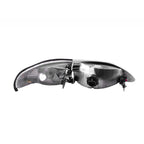 Chrome Clear Lens Crystal Headlight Set for 1994-1998 Ford Mustang