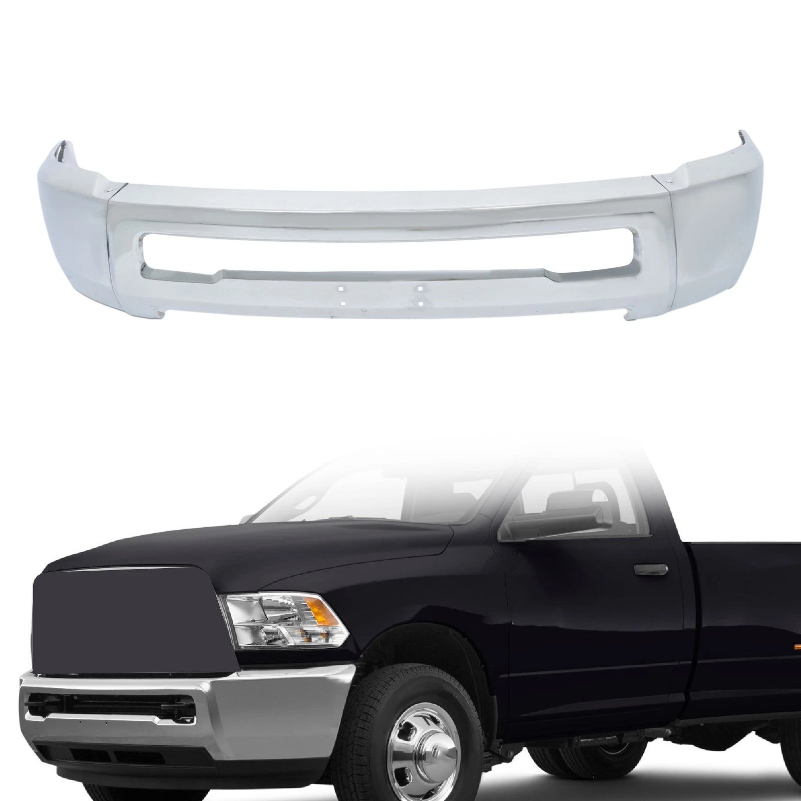Chrome Front Bumper Face Bar for RAM 2500 3500 (2010â2018)