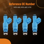 Set of 4 Fuel Injectors for Mazda B2300/Ford Ranger 2.3L (1994–1997) FJ712