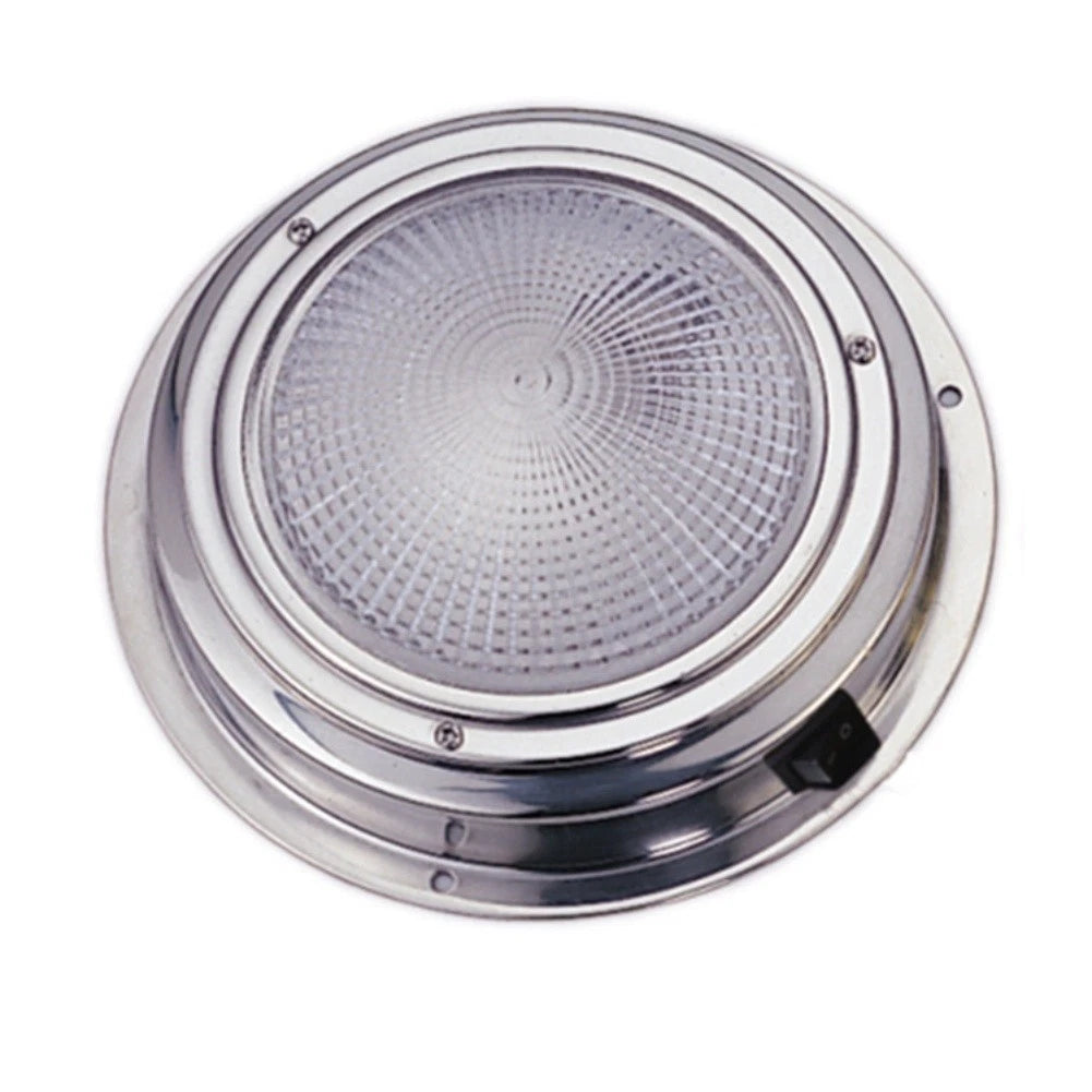 4-Inch LED Dome Reading Light 12V 6W for RV and Boat