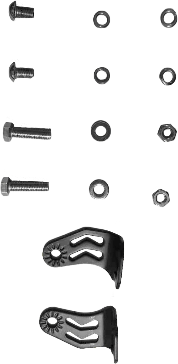 End Bracket Kit for ATV/UTV Pod Lights (Heavy-Duty Aluminum)
