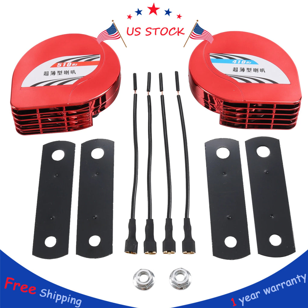 12V Waterproof Compact Horn for Universal Fit Car Truck