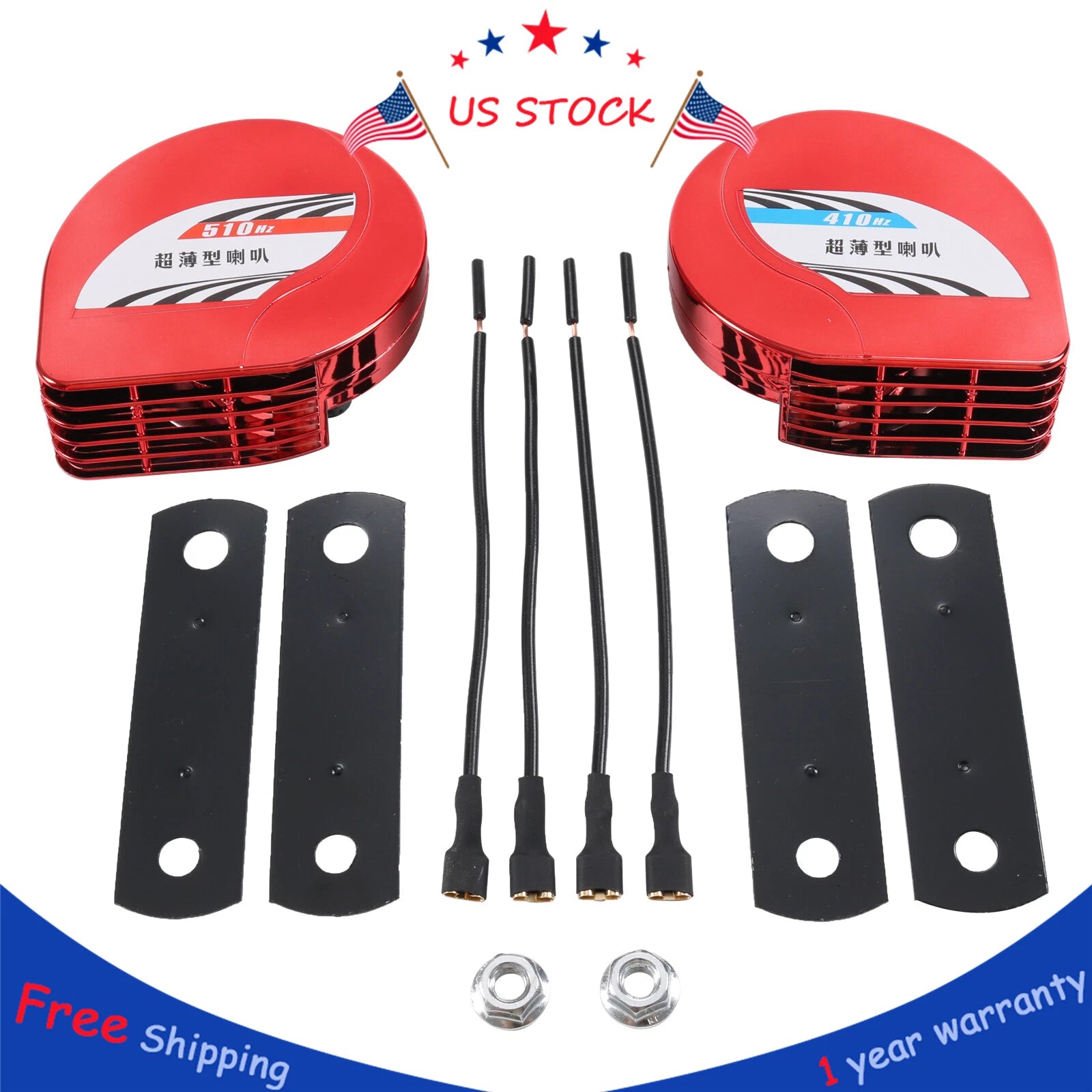 12V Waterproof Compact Horn for Universal Fit Car Truck
