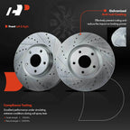 Front Drilled Brake Rotors for Nissan Murano (2009–2011)