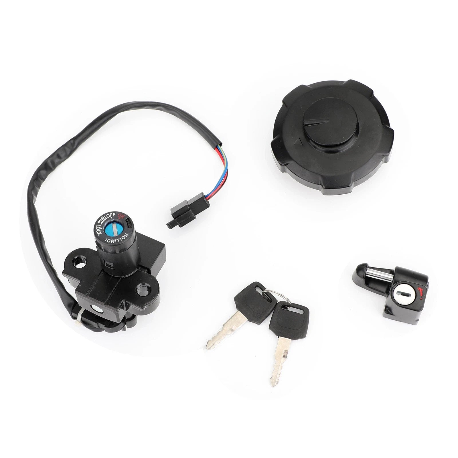 Set of 3 Ignition Key Switch Fuel Cap Helmet Lock for Honda XR650L (1997–2025)
