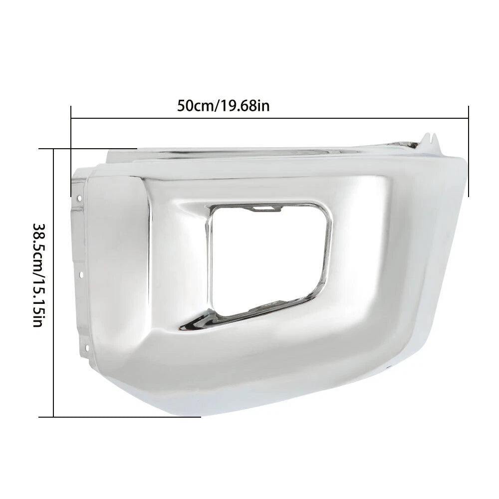Set of 2 Bumper End Chrome for Toyota Tundra (2014–2021)
