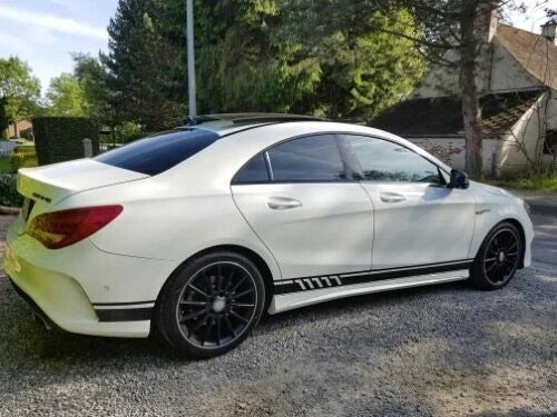 Car Side Stripe Skirt Stickers for Mercedes Benz CLA 45 AMG (2014-2019)