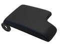 Leather Console Lid Armrest Cover for BMW E46 (1999–2004) Blue Stitch