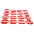16 Pack Gas Only Stickers for Sensitive Vehicles (0.82'' X 2.17'')