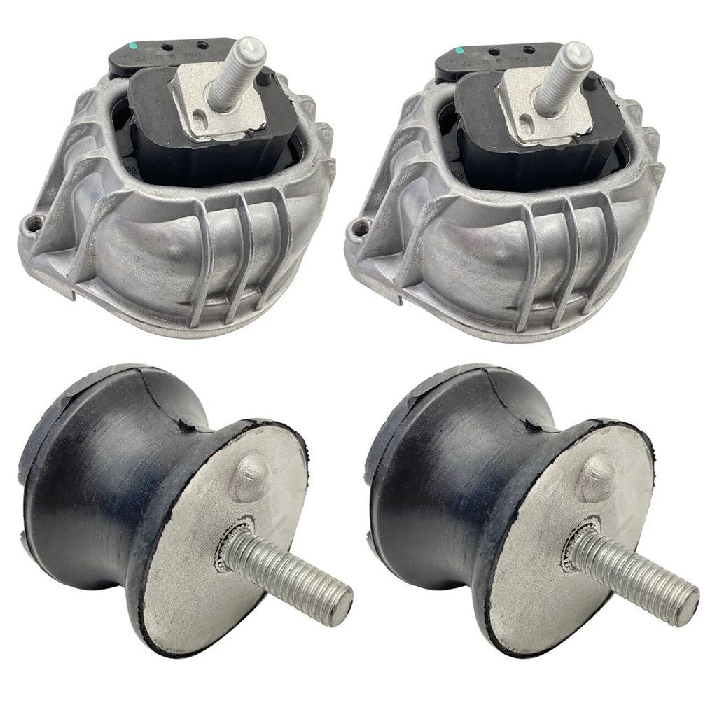 Set of 2 Engine Motor and Transmission Mounts for BMW E82 E88 E90 E92 (2007-2013)