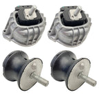 Set of 2 Engine Motor and Transmission Mounts for BMW E82 E88 E90 E92 (2007-2013)