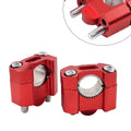 Handlebar Fat Bar Mount Clamps Risers Adaptor for Dirt Pit Bike ATV (7/8 to 1-1/8)