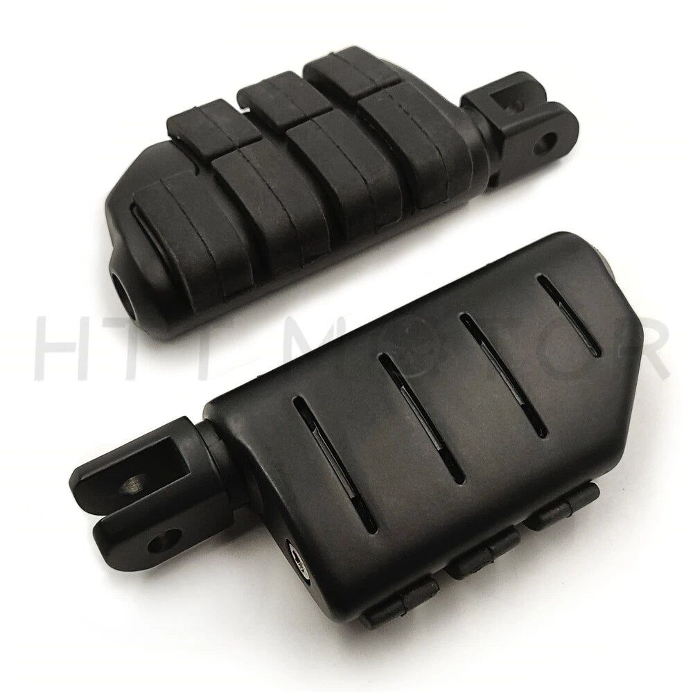 Black Dually Footpegs for Harley FXBB FXBR FXBRS FXLR (2018–2023)