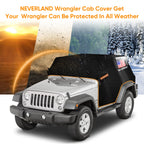 Half Car Cover for Jeep Wrangler 4 Doors JKU JLU (2007–2024) UV Protect