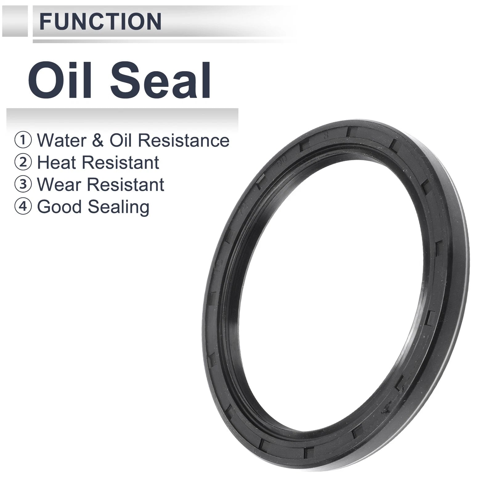 Set of 5 Oil Seal Rotary Shaft Seal Nitrile Rubber 72x90x8mm