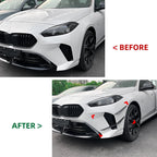 Set of 4 Black Front Bumper Side Canards Splitters for BMW 2-Series F70 F74 (2024+)