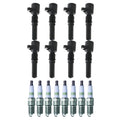 Set of 8 Ignition Coils & NGK G-Power Spark Plugs for DeVille F-150 Mustang V8