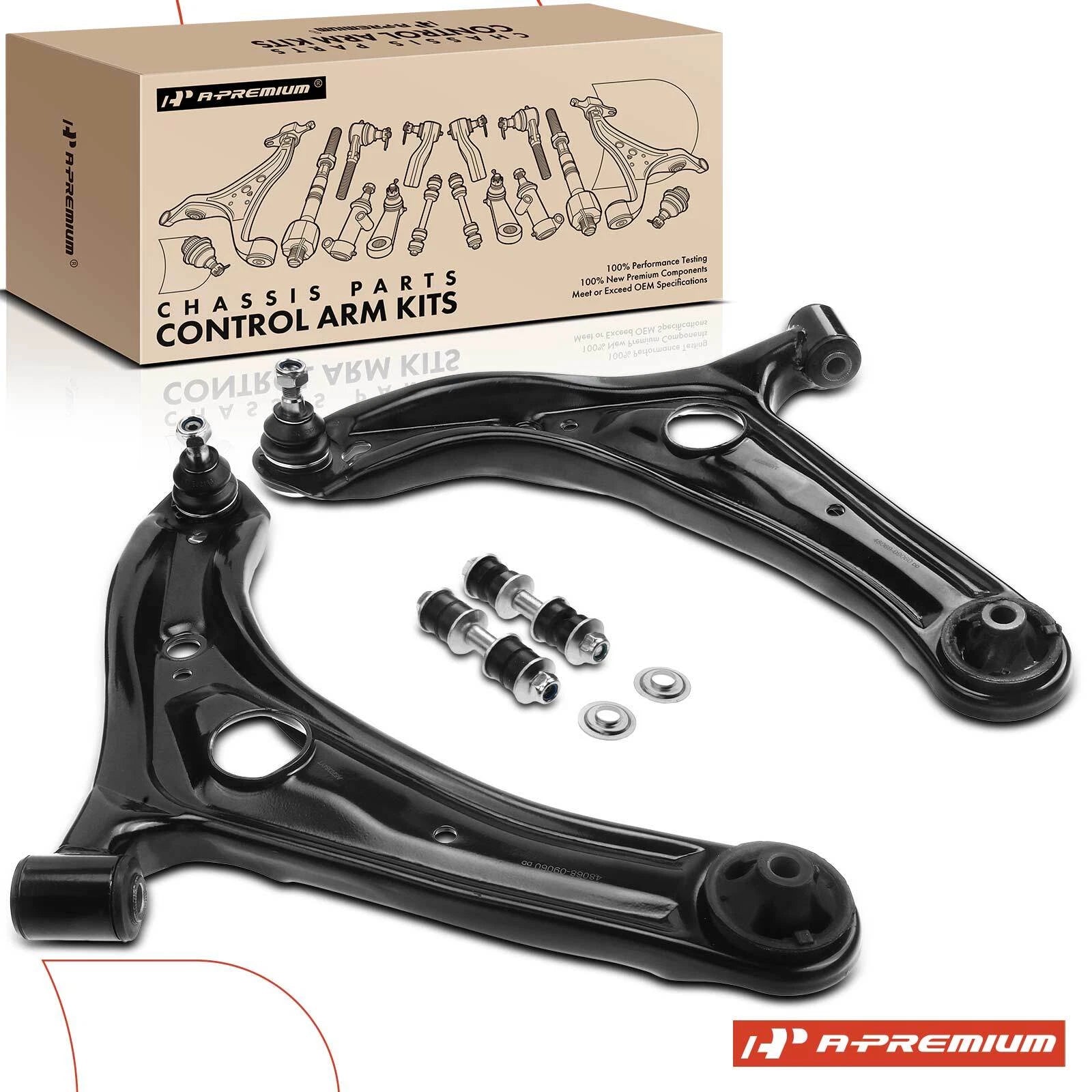 Front Lower Control Arms and Sway Bar Link for Toyota Echo (2004–2005)