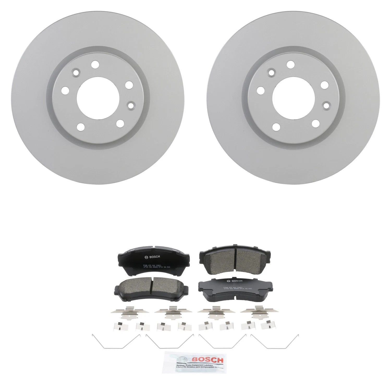 Set of 4 Bosch Quietcast Ceramic Disc Brake Pads for Ford Fusion MKZ (2006–2012)