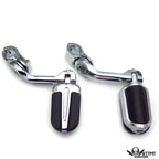 5" Slipstream Highway Foot Peg Rubber Kit for Harley Sportster Dyna (1.25" 1 1/4")