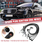 9 x Spark Plug Wire Ignition Coil Cables for Mercedes-Benz 380 (1982-1985)