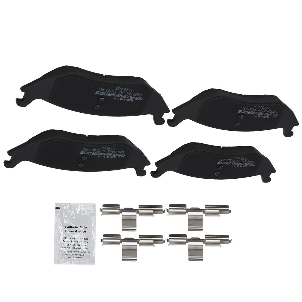 Set of 4 Rear Ceramic Brake Pads for Chrysler Aspen Dodge Durango Ram 1500 (2003–2010)