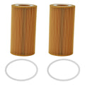 2X Engine Oil Filter HU719/8X for Volvo C30 C70 S40 S60 V50 V60 XC60 XC70 (2004–2016)