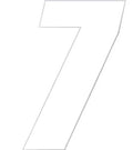 7" Number Decal for Motorcycle Racing (One Industries)