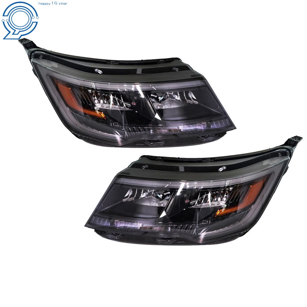 Pair of LED Headlights for Ford Explorer Sport (2016-2018) Black