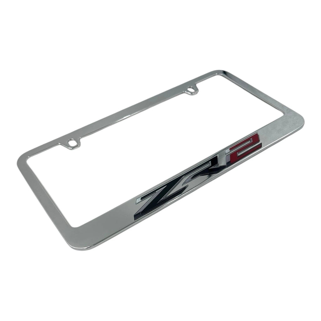 Chrome License Plate Frame Licensed for Chevrolet ZR2 (2017–2024)