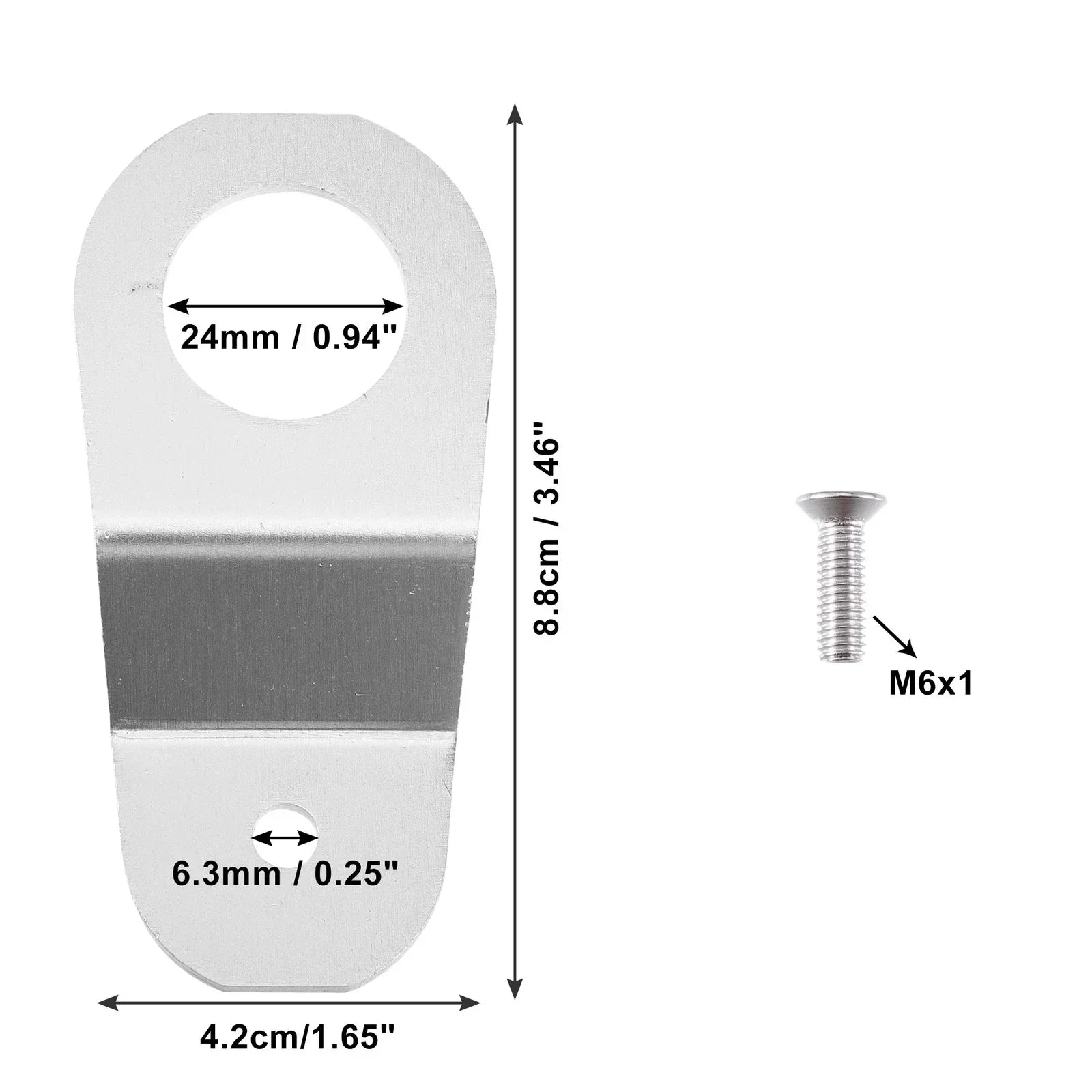 Engine Water Tank Radiator Bracket for Honda (2000-2005) - Aluminum Alloy, Silver