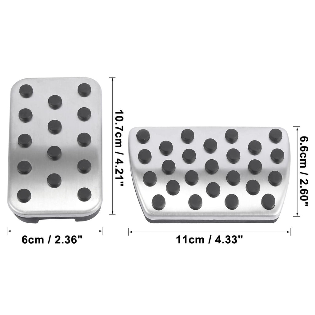 Non Slip Accelerator Brake Foot Pedal Pads Cover Kit for Honda Accord (2013–2017)