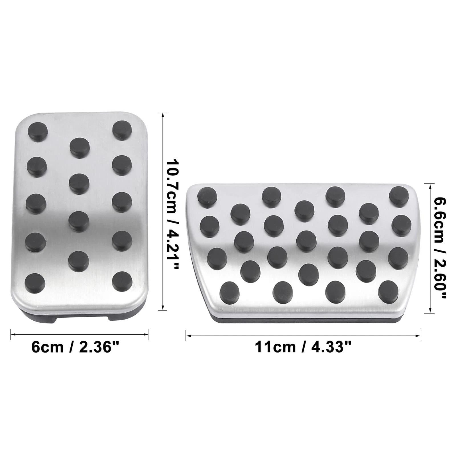 Non Slip Accelerator Brake Foot Pedal Pads Cover Kit for Honda Accord (2013–2017)