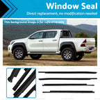 Set of 4 Outer Window Seals for Toyota Hilux (2015–2023) 681800K010